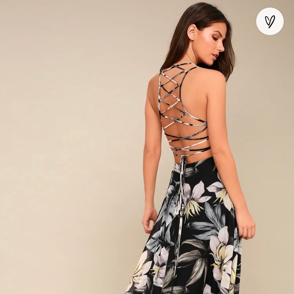 Lulus Maxi Floral Dress